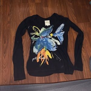 Navy blue gilly hicks long sleeve